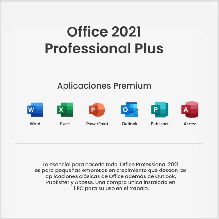 Office 2021 ProPlus - Descripción