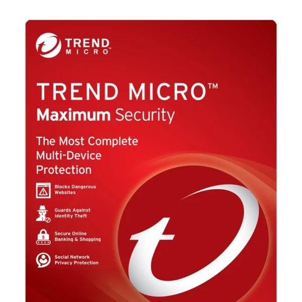 Trend Micro Maximum Security 1 Año - 3 Dispositivos